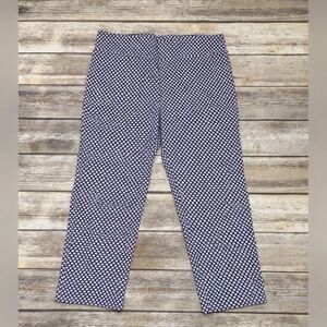 Margaret M Straight Leg Slimming Cropped Pants Diamond Pattern Size XL